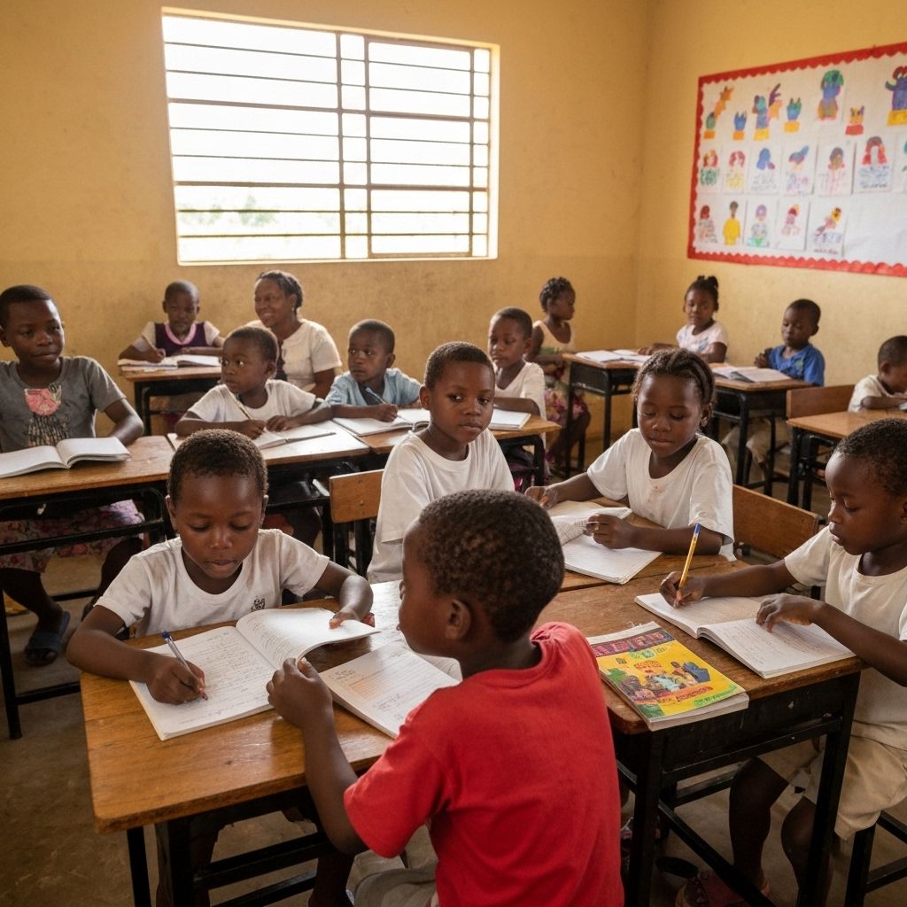 Children in classroom